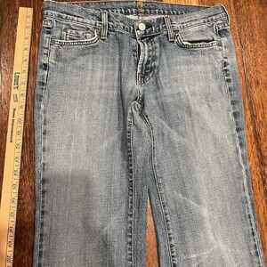 7 For All Mankind Jeans Womens 31x 31 Bootcut Denim Made In Usa